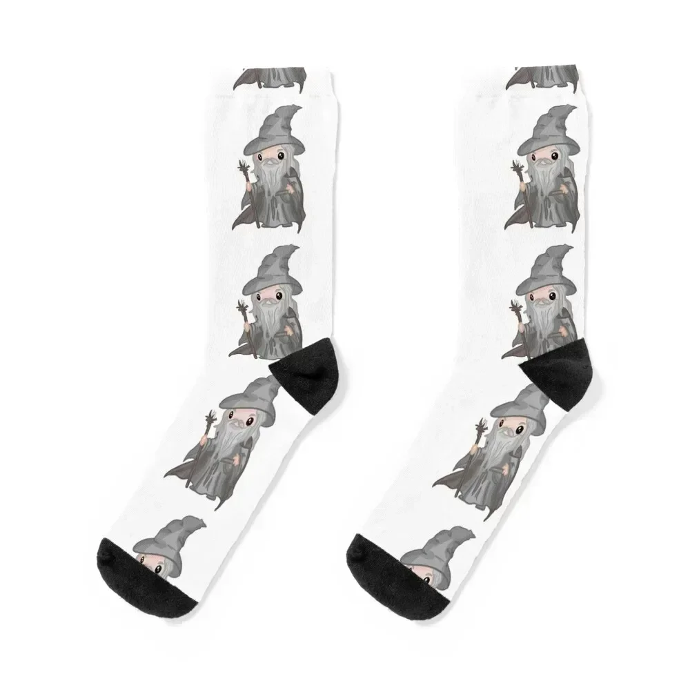 

Cute Gandalf Cartoon Socks halloween designer Christmas loose Girl'S Socks Men's