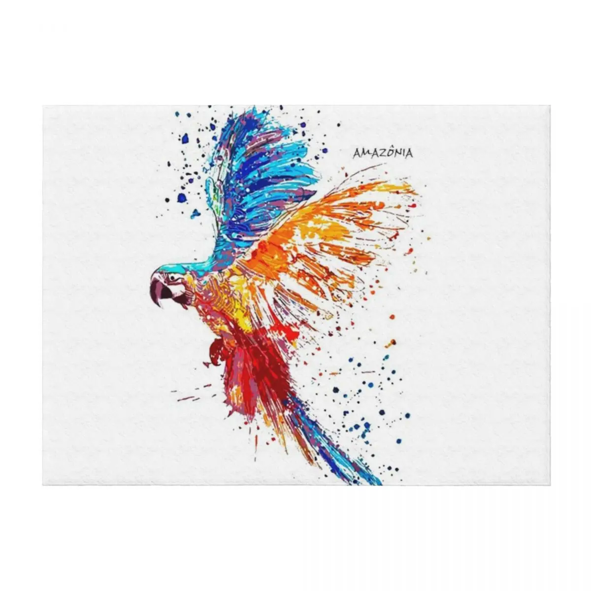 

Macaw Paint - Amazonia Macaw Brazilian Birds Throw Blanket Summer Beddings decorative Picnic Luxury Blankets