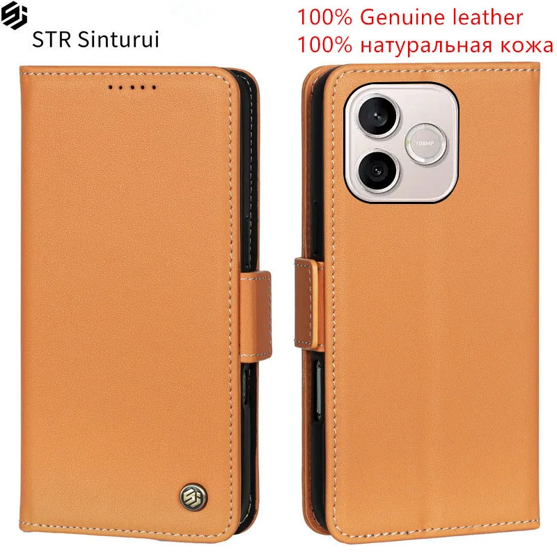 

STR 100% Genuine leather Nappa grain card Slot Wallet Cover For Honor 600 500 400 300 Ultra Pro Lite Flip shockproof phone Case