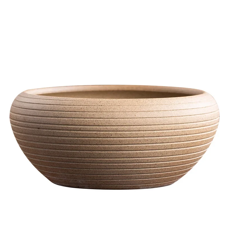 

Ceramic goldfish tank hand-painted desktop ornament large koi turtle water lily lotus pot living room bowl bowl