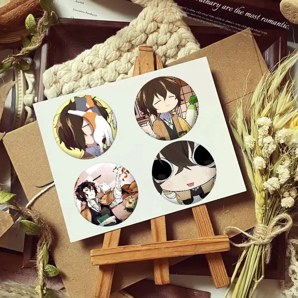 Anime D-dazai Osamu Cover Brooches Funny Meme Badge Fashion Jewelry Gifts