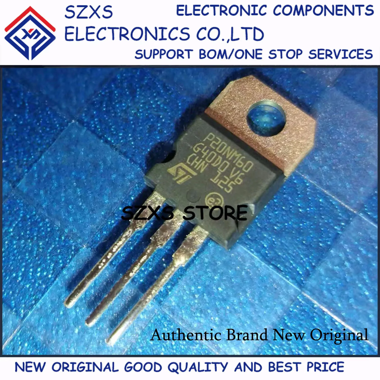 New Original 10Pcs STP20NM60 P20NM60 TO-220 600V 20A MOSFET Field-Effect Transistor In Stock Electronic Components Good Quality