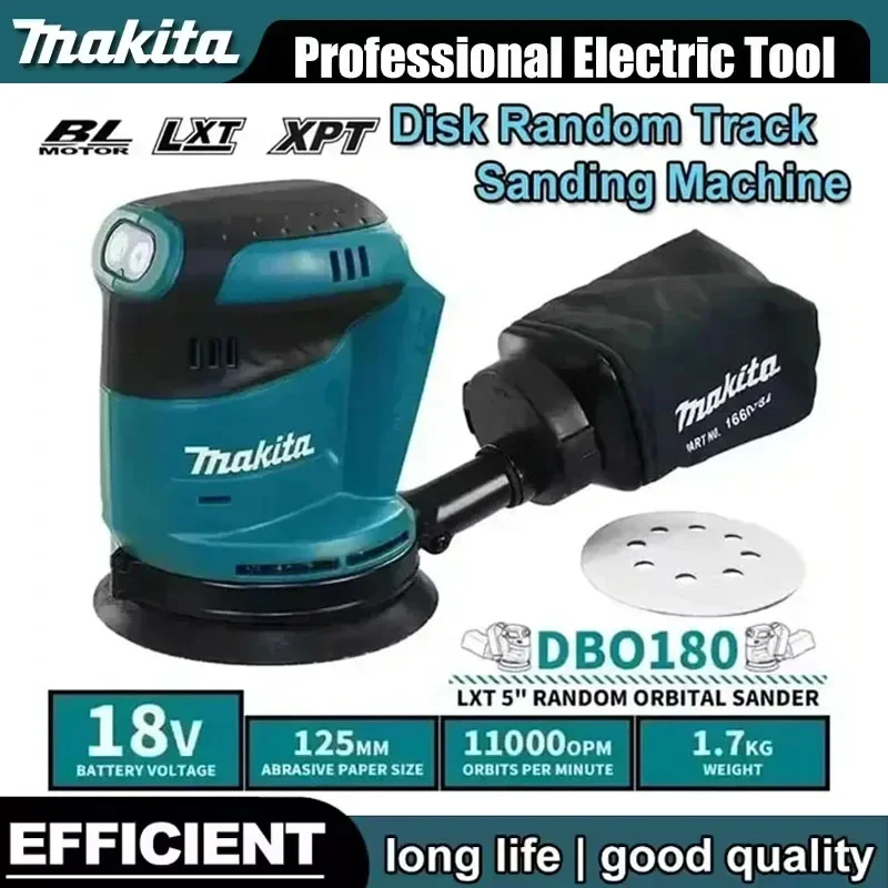 

Аккумуляторная эксцентриковая шлифовальная машина Makita 18В (без аккумулятора и зарядного устройства) для шлифовки дерева, шпатлевки и полировки
