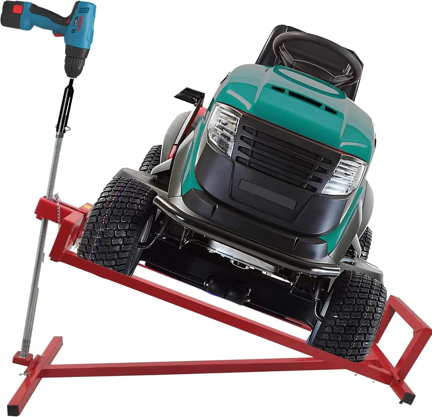 

Lawn Mower Lift Jack -Lifting Platform 882 Lbs Capacity for Garden Tractors and Lawn Mowers