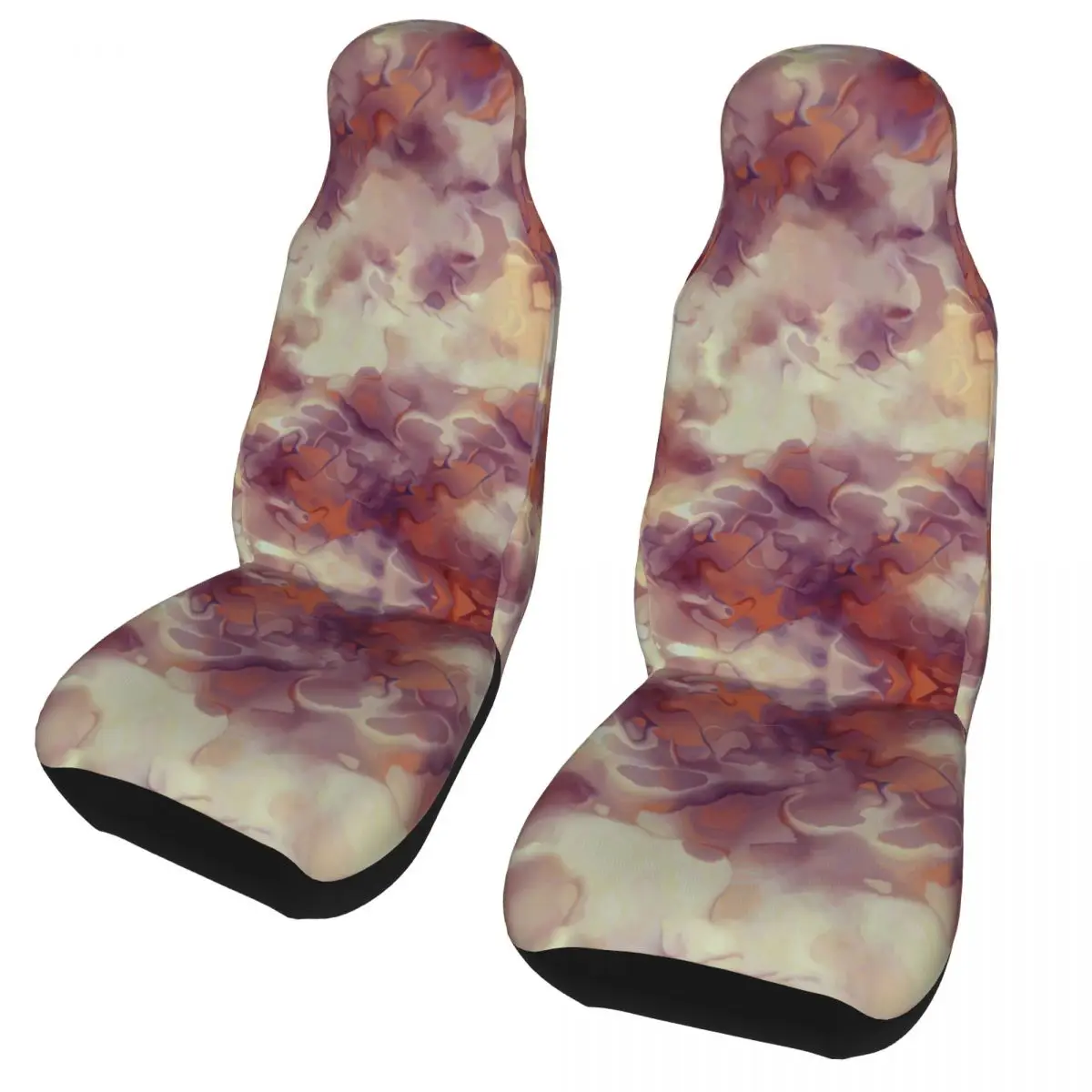 Marbling Tie Dye Colorful Universal Car Seat Cover Protector Interior Accessories Geometric Car Seat Cushion Seat Protector