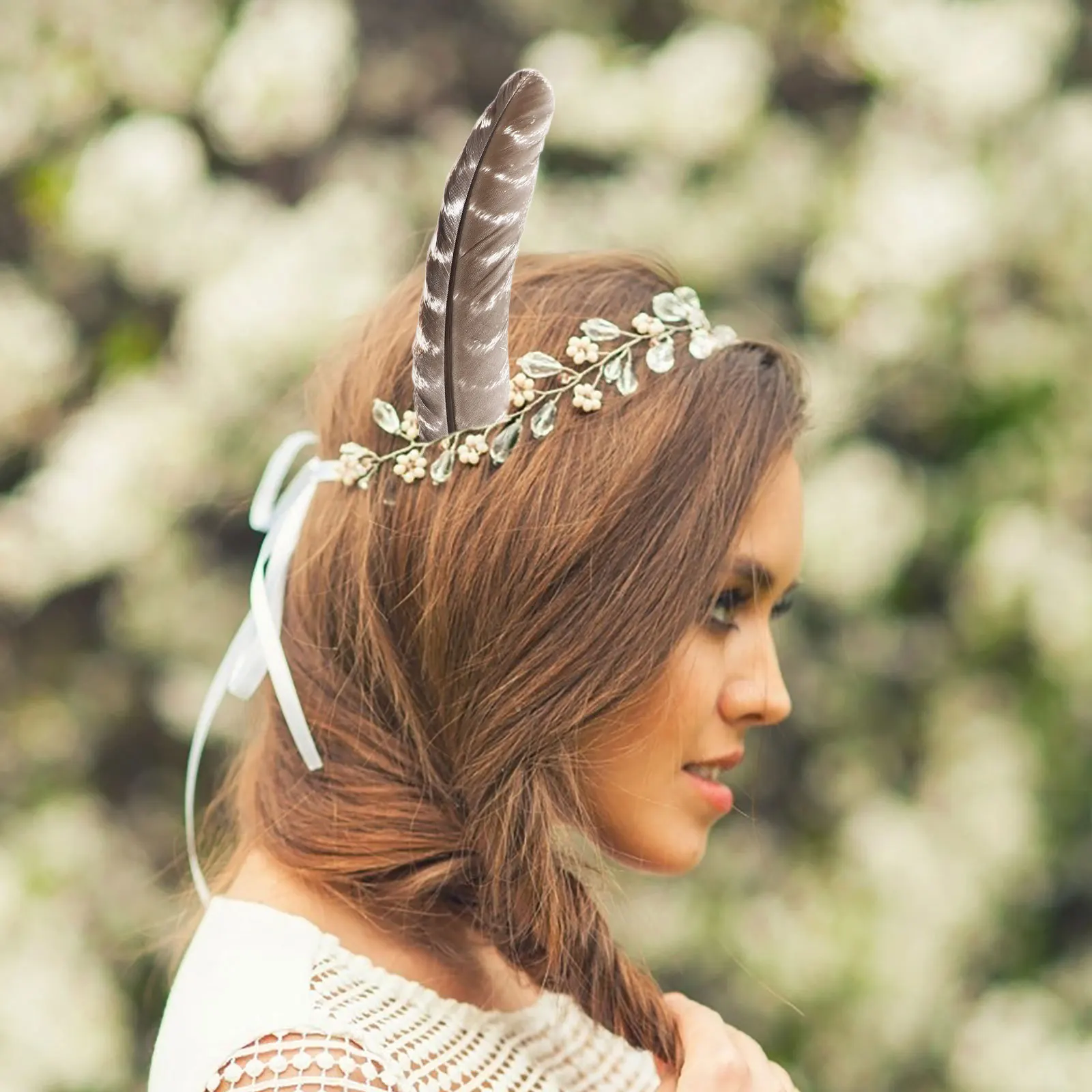 

5Pcs Plume Decoration Materials Vivid DIY Accessory for Home Office Wedding Party Craft Plume Props Decorative Crafts