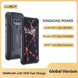 Cubot 2023 nuevo teléfono inteligente resistente al agua KingKong Power, 8GB + 256GB, 10600mAh, carga rápida de 33W, NFC, pantalla de 6,5 pulgadas, 48MP, GPS