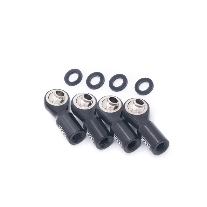 KYX simulation car M4 positive tooth side curved ball head scx10ll90046 original tie rod general M4 metal ball head