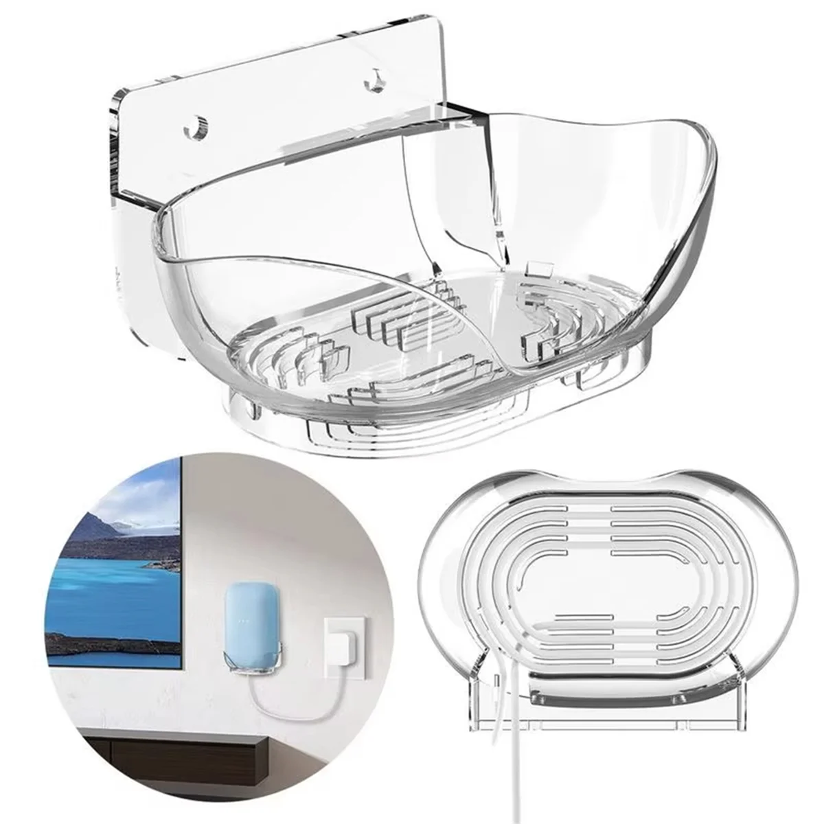 حامل رف مثبت على الحائط، حامل مثبت على جميع لجهاز Google Nest Audio -Y18A