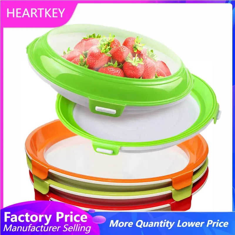 

Food Preservation Tray Meat Fish Vegetable Fruit Food Plate Reusable Fridge Organizer Vacuum Fresh-keeping Storage Container