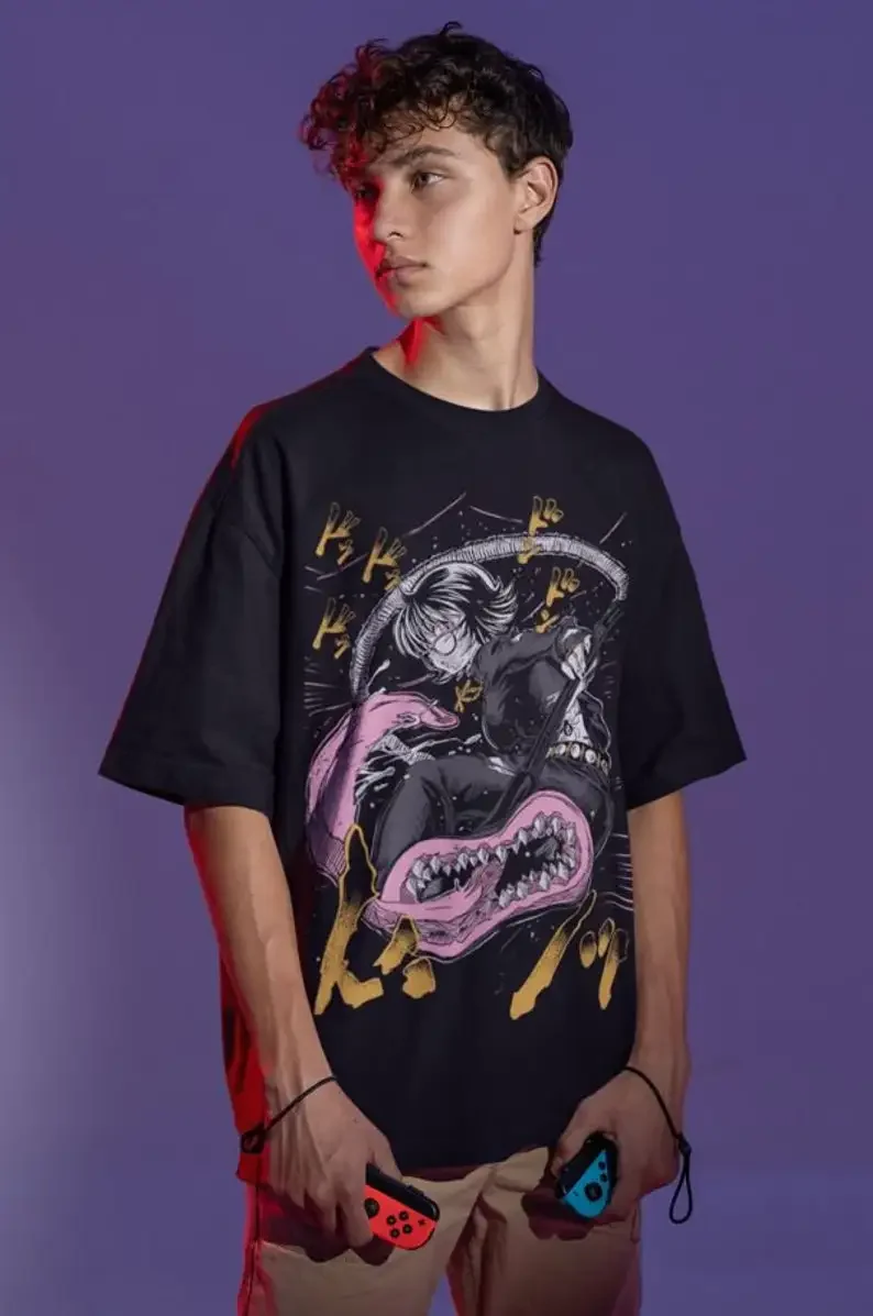 Anime Vintage Lovers' Tee - Manga Graphic, Unique Japanese Anime, Unisex Style