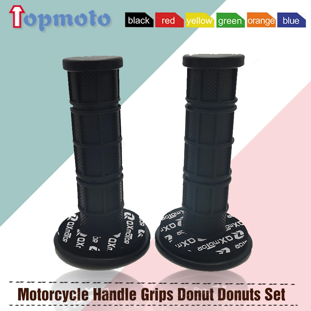 Motorcycle Handle Grips Donut Donuts Set For YAMAHA KTM CR CRF XR YZ YZF WR WRF RM RMX RMZ KLX Dirt Pit Bike Motocross Grips