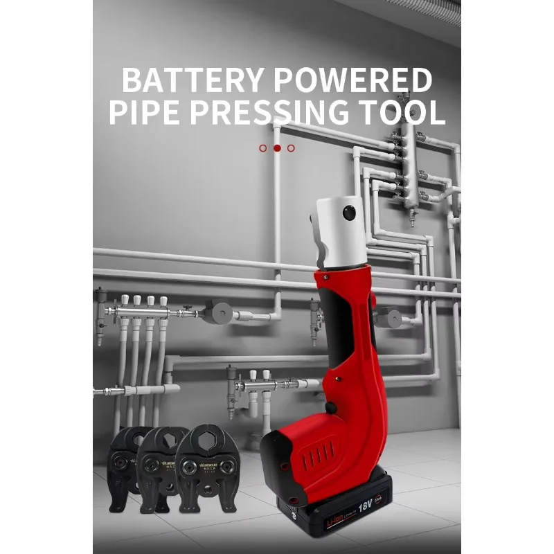 

【From China】HZT-25E Electric Battery Hydraulic Copper Pipe Crimping ToolsV15182228U15,20,25,1/2.3/4.1 pex,multilayer,other Plast