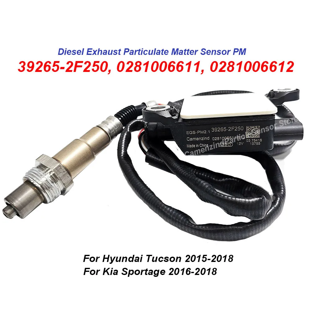 Image of 39265-2F250 Für Hyundai Tucson 2015-2018 Für Kia Sportage 2016-2018 2.0L / 2.2L CRDi Diesel Abgaspartikelsensor PM-Sensor 0281006611 0281006612 392652F250 0281006611/612 Hohe Qualität Vollständig