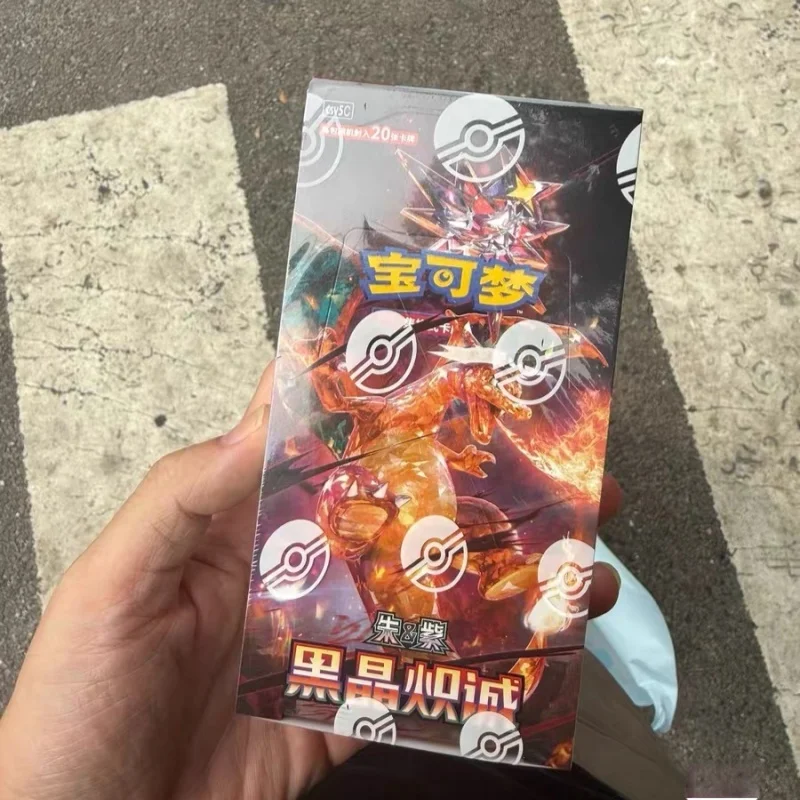 

В наличии оригинальные карты Pokes Ptcg 13,0 Zhu Zi Series Black Crystal Chicheng Booster Box Китайская версия Коллекционная карточка Рождественские подарки