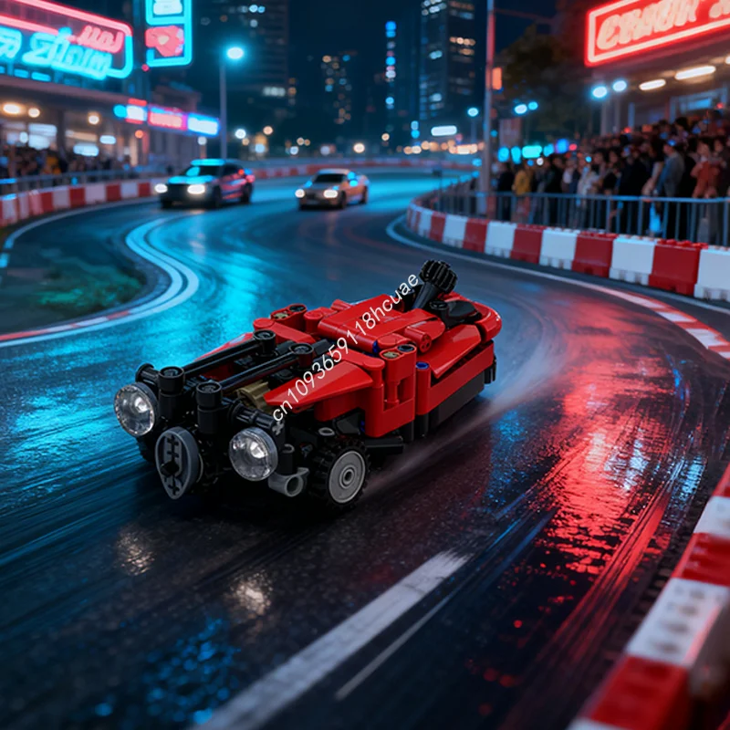 

202 детали MOC Technical Classic, конструктор «Трехколесный родстер», развивающая игрушка, рождественский подарок для детей