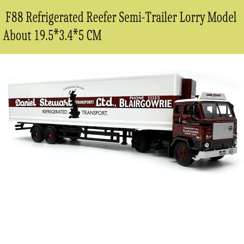 OXFORD 1/76 Scale F88/DAF 2800 Semi Trailer Truck Alloy Car Model Simulation Toy desktop Collection Gift Static Display view 4