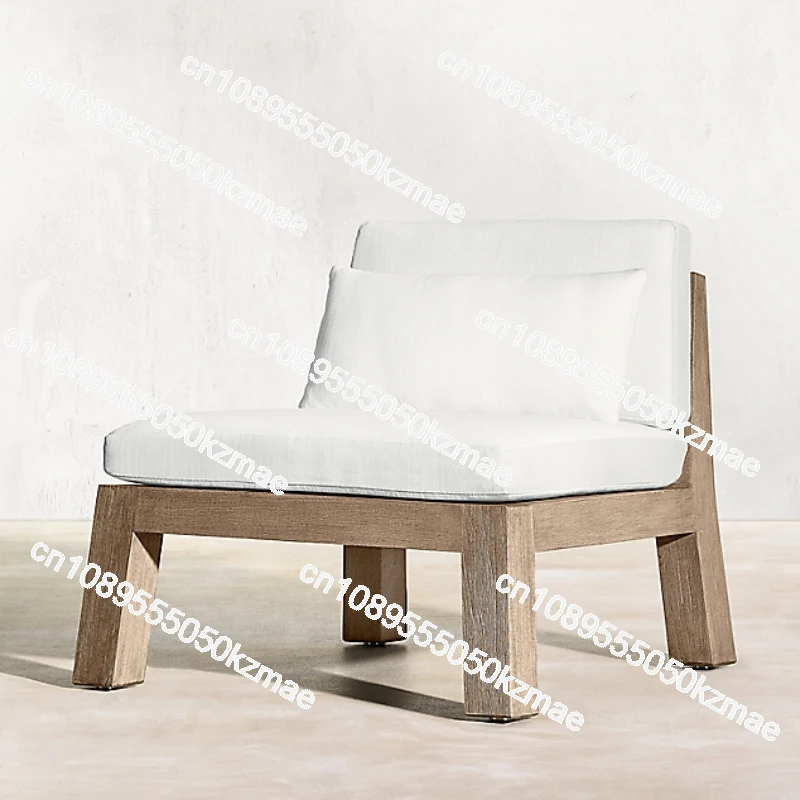 New Arrival  Elegant Design All Weather Outdoor Furniture Luxury Teak Solid Wood Low Side Chair