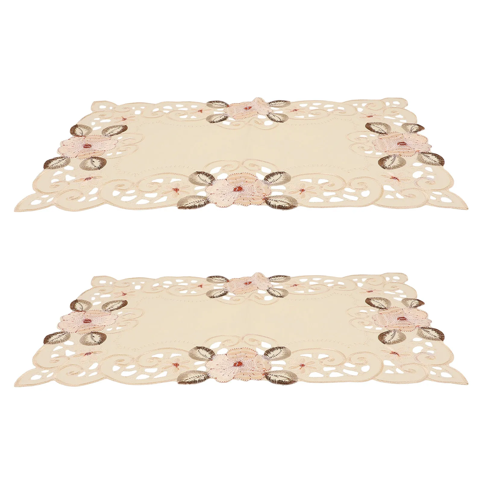 

Набор из 1-го комплекта вышитых салфеток из высококачественного полиэфирного волокна, декоративный коврик для стола для дома, вечеринок, обеденного стола, защитный коврик для посуды