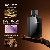LASTAR Men's Perfume, Musk, Two Bottles Totaling 100ml/3.38fl oz. Long-Lasting Fragrance, Christmas Gift 2