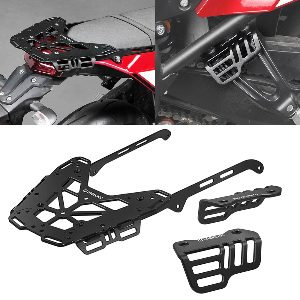 Rear Luggage Rack /Tie Down Brackets For Yamaha 2019-2024 Tenere 700 XTZ700 T700 Tenere 700 World Raid 2020 2021 2022 2023 2024