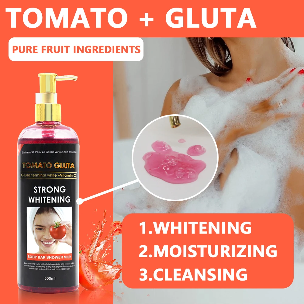 Gluta Master Body Shower Gel Contains lycopene Female Body Care and Bath Products Cleanse Whiten to Brighten and Smooth