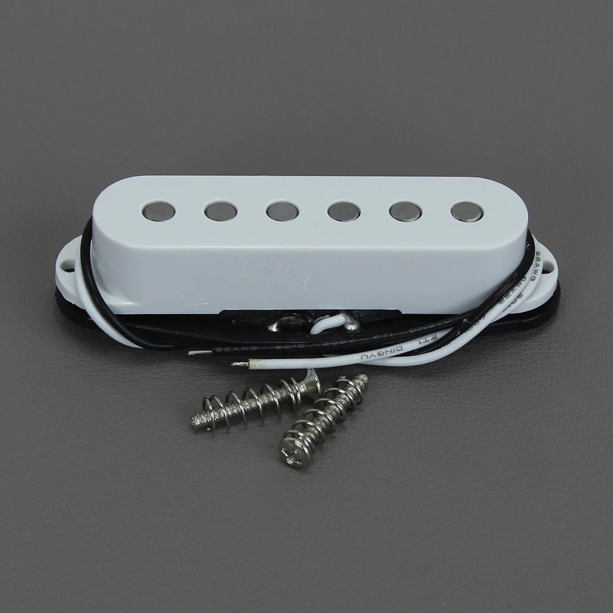FLEOR 1 Stück Single Coil Pickup Alnico 5 White ST E-Gitarre Pickup 50/50/52 mm Flachstangenstücke – Detail 2