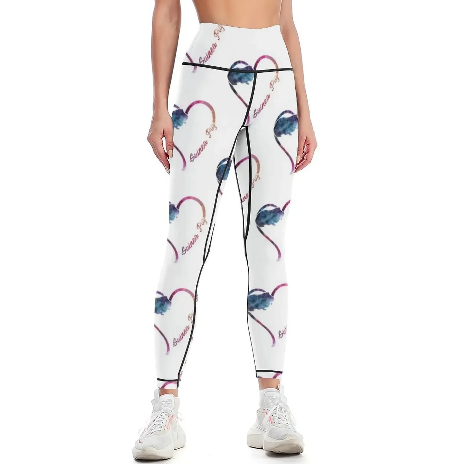 Animal Heart Guinea Pig Galaxy Leggings Women's high waist Women's pants Fitness woman Pants sport Womens Leggings