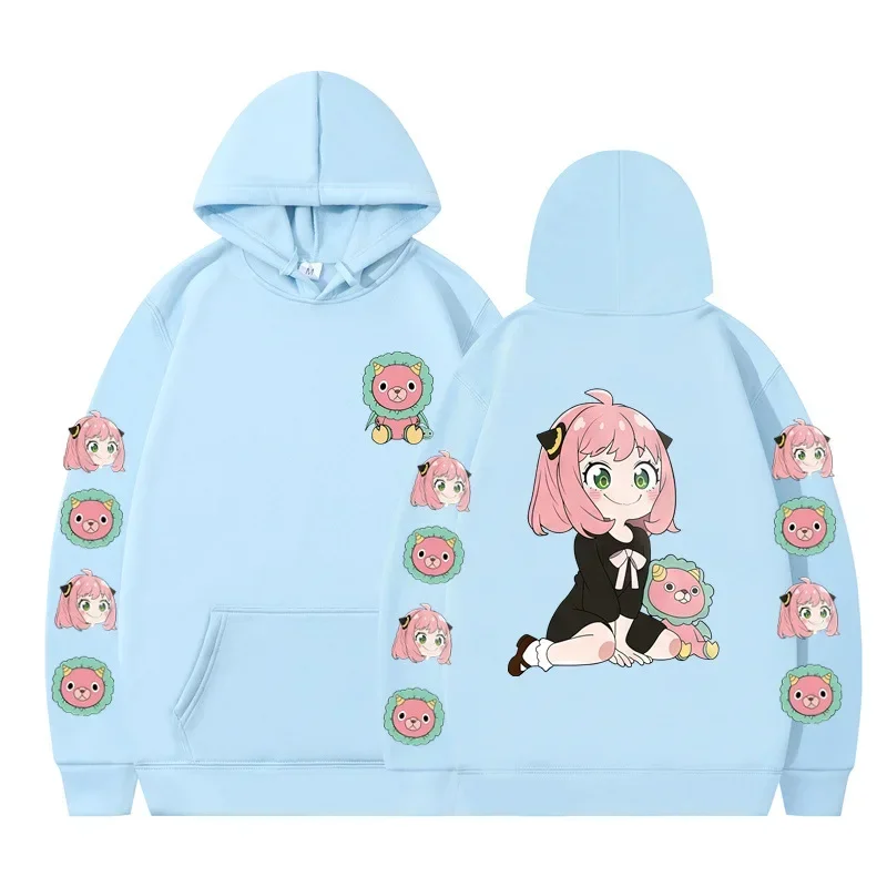 Spy X Family Anime Characters Casual Sports Street Style Trendy Matching Cute Hoodies Women's Clothing Fashion Printing