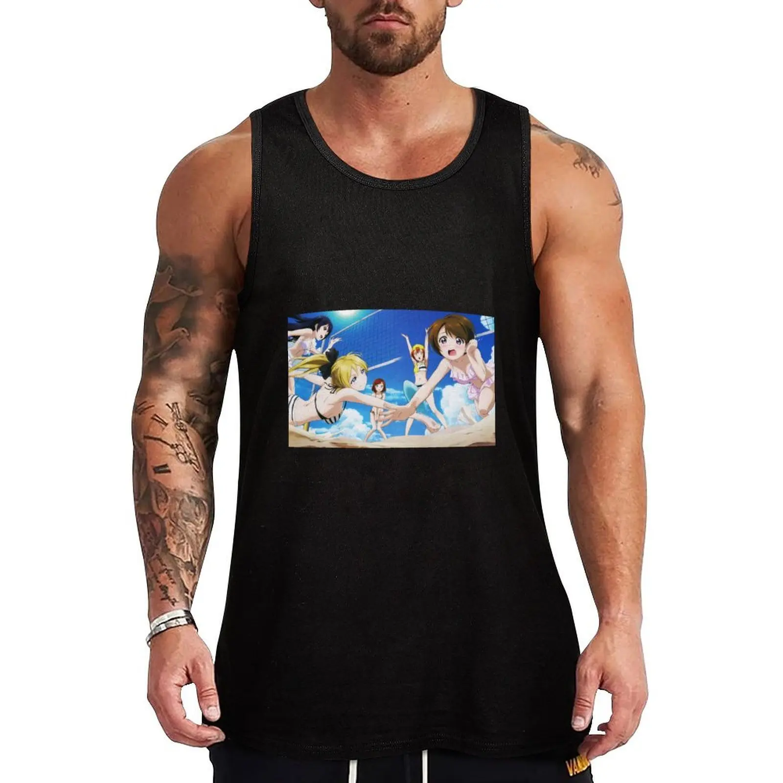 

Love Live! Beach Volleyball! Tank Top Men's t-shirt anime top vests for men