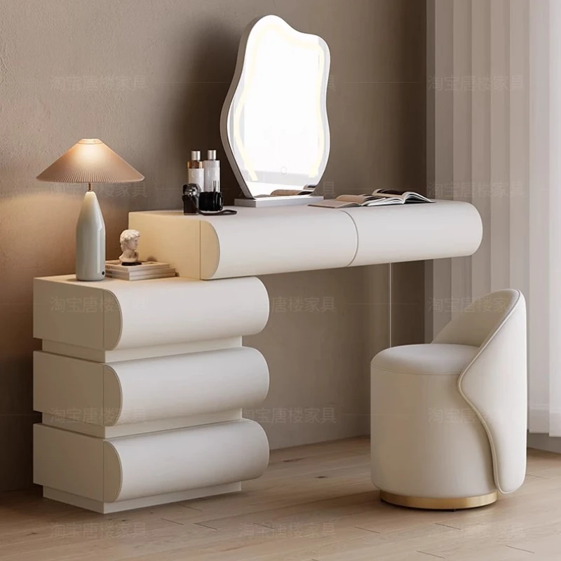 

Natural Rustic Dressing Table Vintage Vanity Solid Wood Dressing Tables White Black Luxury Schminktisch Home Accessories