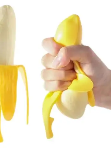 Schattige Fruit Squishy Stressballen Fidget Sensorisch Speelgoed Knijp Stressverlichting Hand Speelgoed Anti-Angst Banaan Rekbaar Langzaam Stijgend Speelgoed