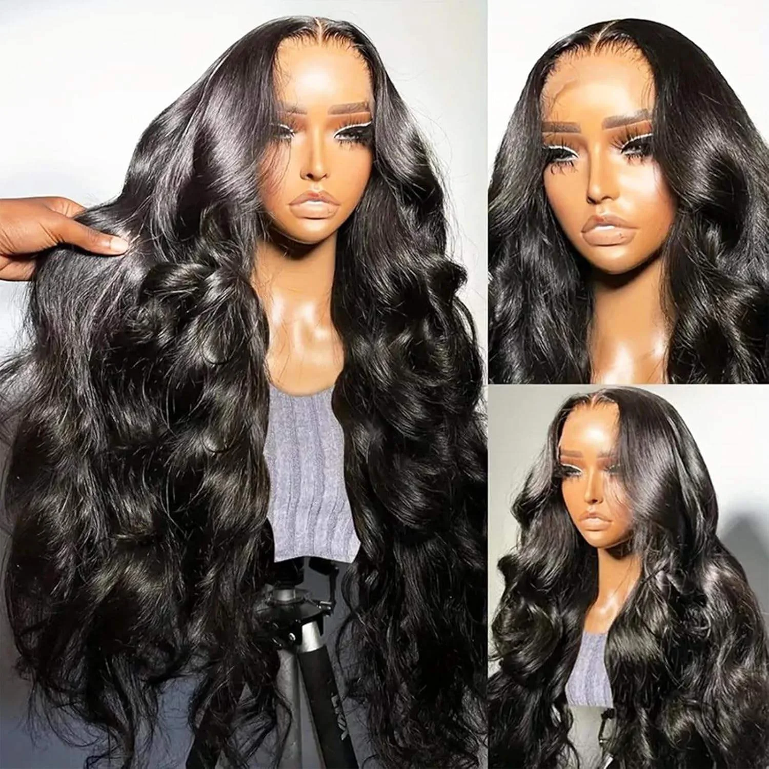 13x6 13x4 HD Body Wave Human Hair Wig Lace Front Wig 100% human hair Preplucked 4x4 Lace Closure Wig For Women Lace Frontal Wigs