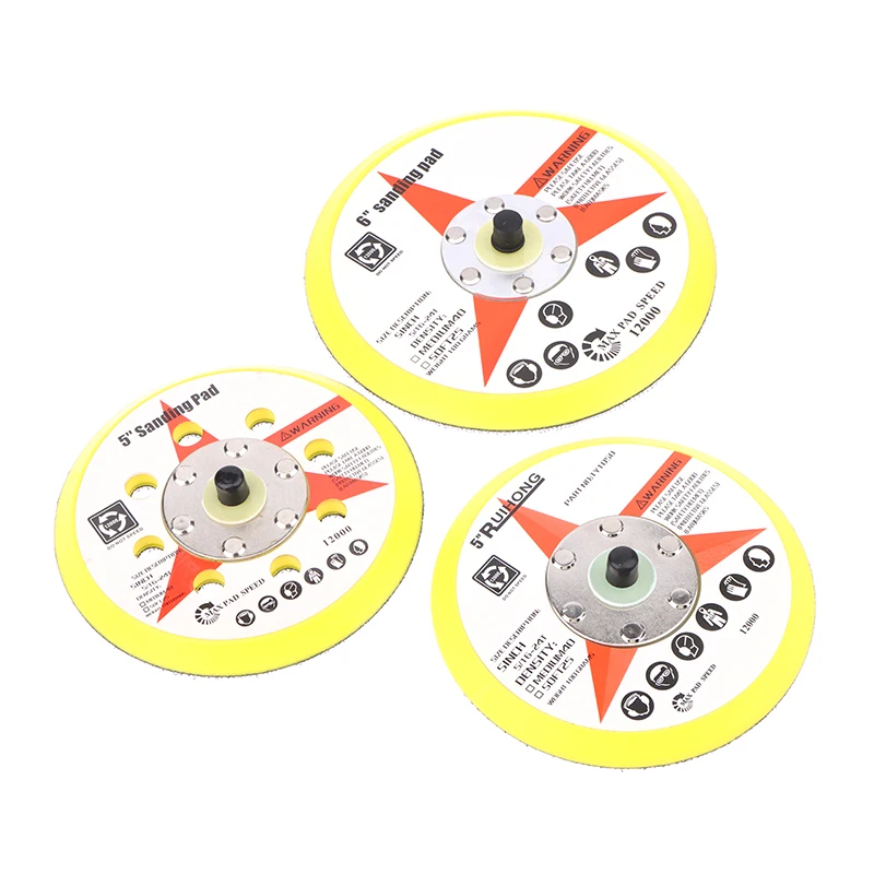 Tampone abrasivo di backup con anello a gancio per filettatura da 5/6 pollici tampone abrasivo per lucidatura levigatrice piastra di supporto smerigliatrice utensili elettrici