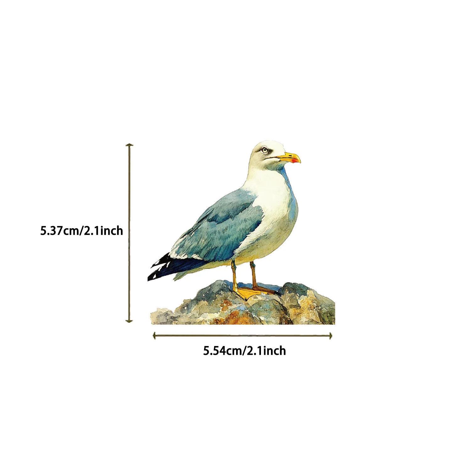 30/50PCS Cartoon Watercolor Bird Graffiti Stickers Decorative Decals for Phone Laptop Guitar Notebook Luggage Waterproof Sticker