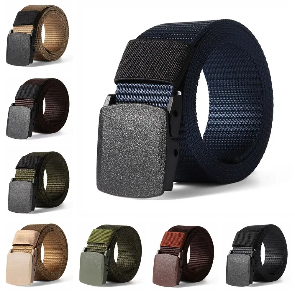 Outdoor Sports Military Tactical Waist Belt Nylon Belt for Fat Man Men's Lengthen Classic Casual Belt Waistband