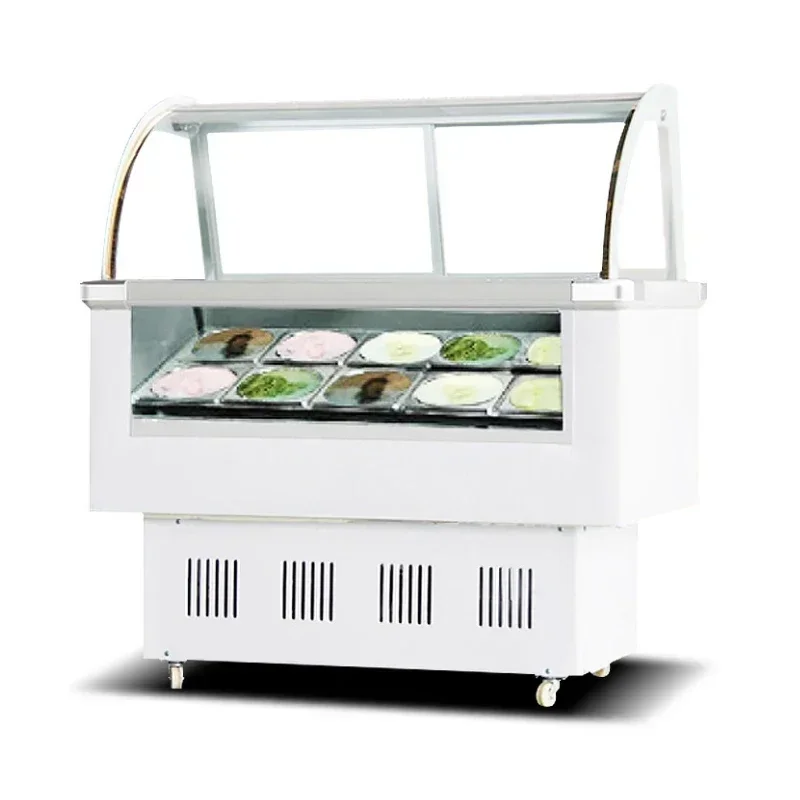 

Commercial Ice Cream Display Cabinet Large Capacity Freezer Multifunctional Popsicle Showcase