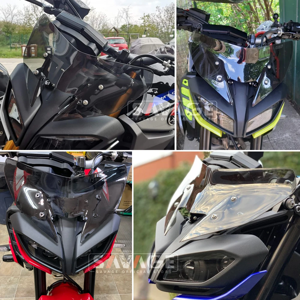 Motorcycle Windscreen For YAMAHA MT-09/SP FZ-09 2017 2018 2019 2020 Windshield Wind Deflectors Shield Screen MT09 FZ09 MT FZ 09