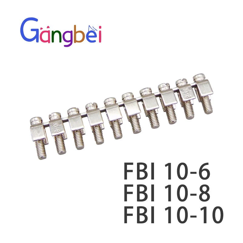 

UK2.5B UK5N UK-6N UK-10N Terminal Block Center Connection Bar FBI 10-6 FBI 10-8 FBI 10-10 Bridge for Electronic Components