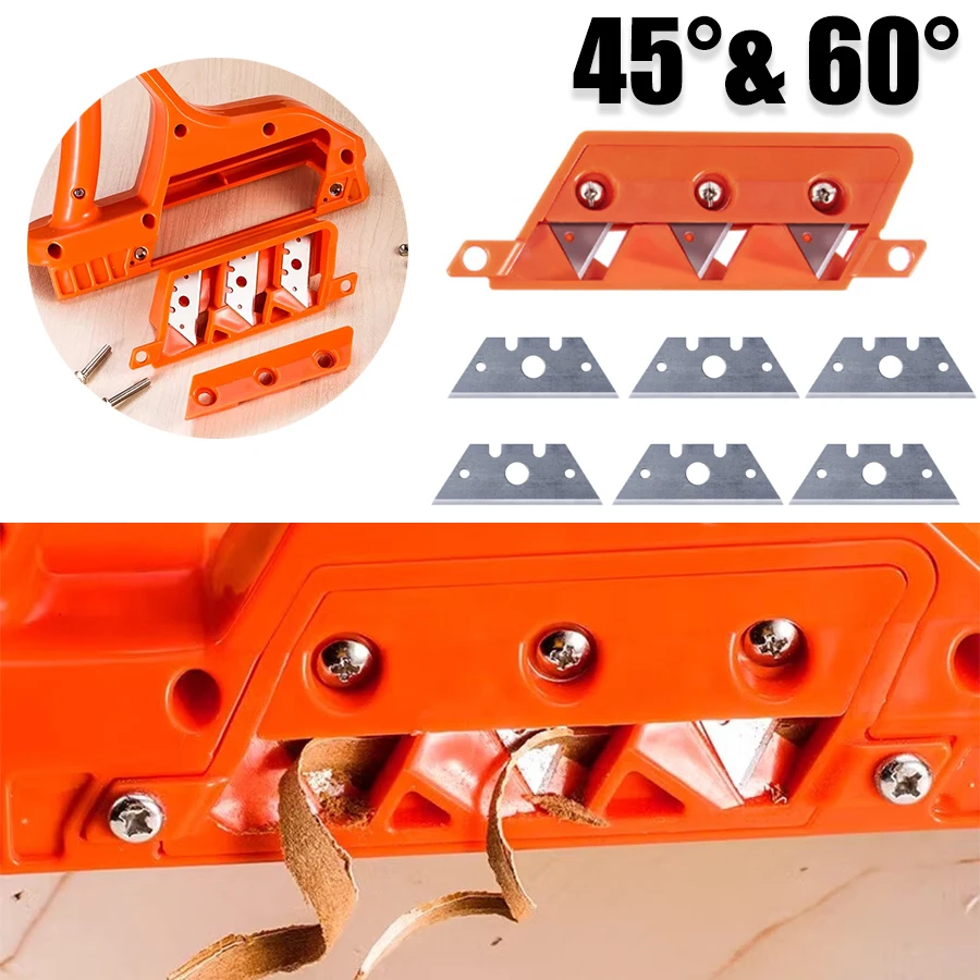 Plasterboard Quick Cutter Replace Blade Gypsum Board Hand Plane Drywall Edge Chamfer 45°/60° Woodworking Trimmer Accessories