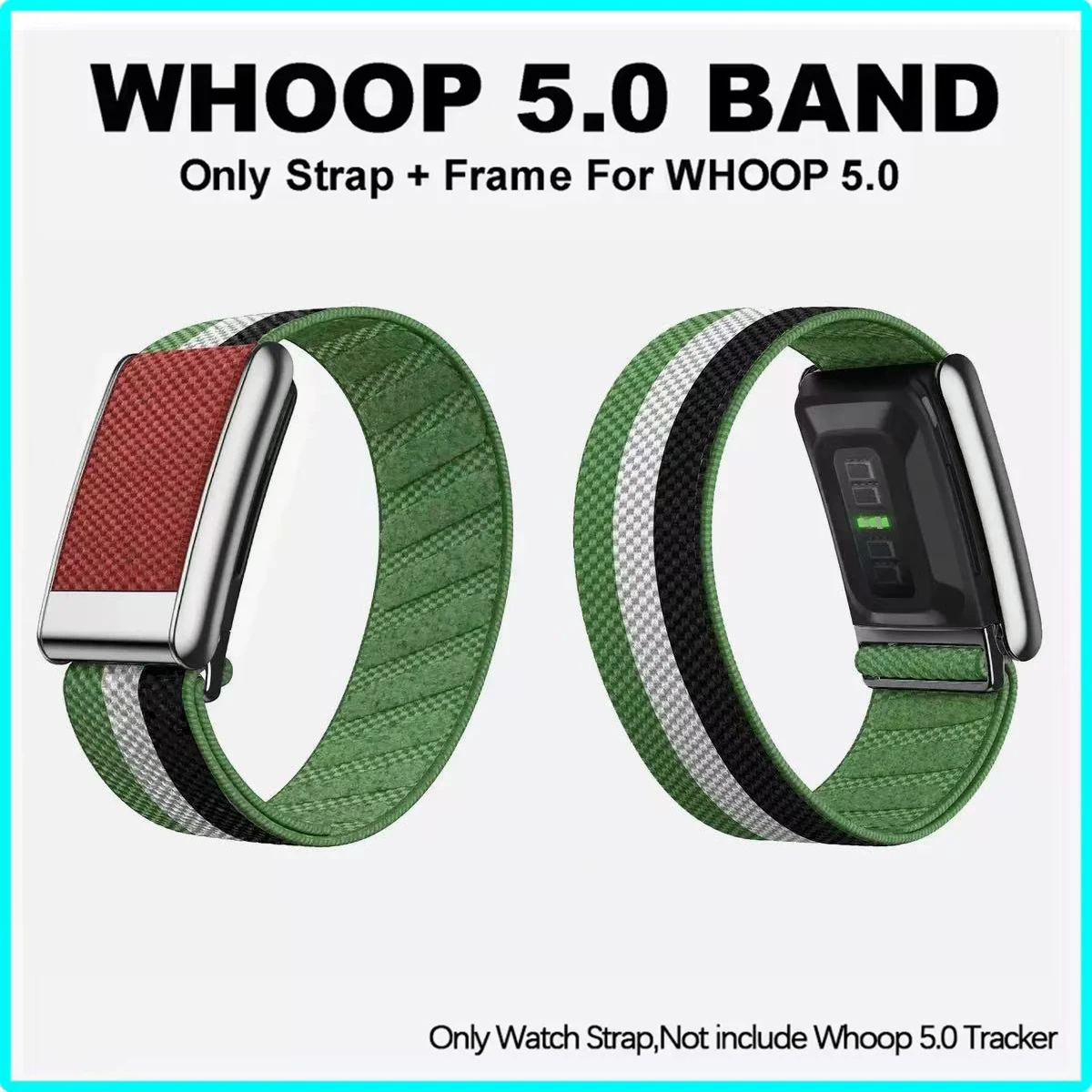 Premium Model National Flag Design For Whoop 5.0 Wrist Strap Waterproof Nylon Braided For Whoop5.0MG Sport Replacement Wristband