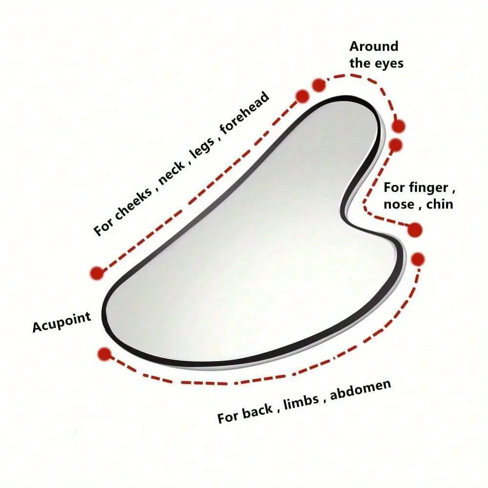 3in1 Stainless Steel Ice Face Roller & Gua Sha Facial Skincare Tool Kit Face Lifting Facial Treatment Reduce Acne Skin Care Tool