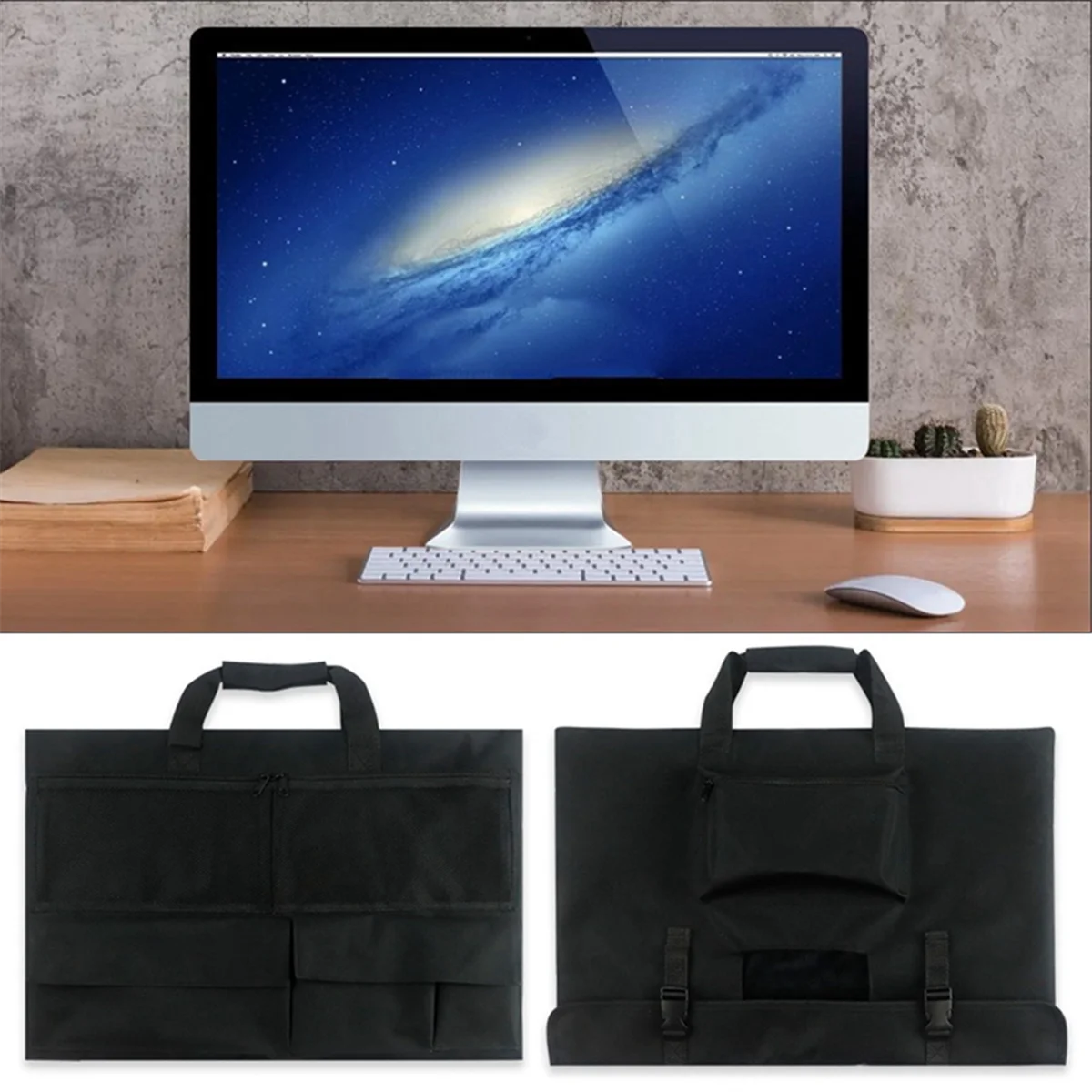 Étui de transport pour ordinateur de bureau IMac 24 pouces, sac de rangement protecteur pour moniteur IMac, housse anti-poussière avec poignée