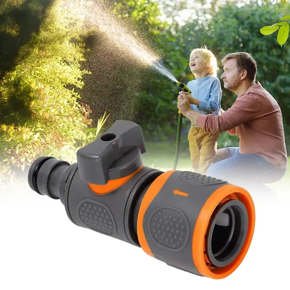 Garden Hose Quick Connect Adapter Tap Shut Off Valve Fitting Watering Connector For Faucets Spray Guns Watering Systems