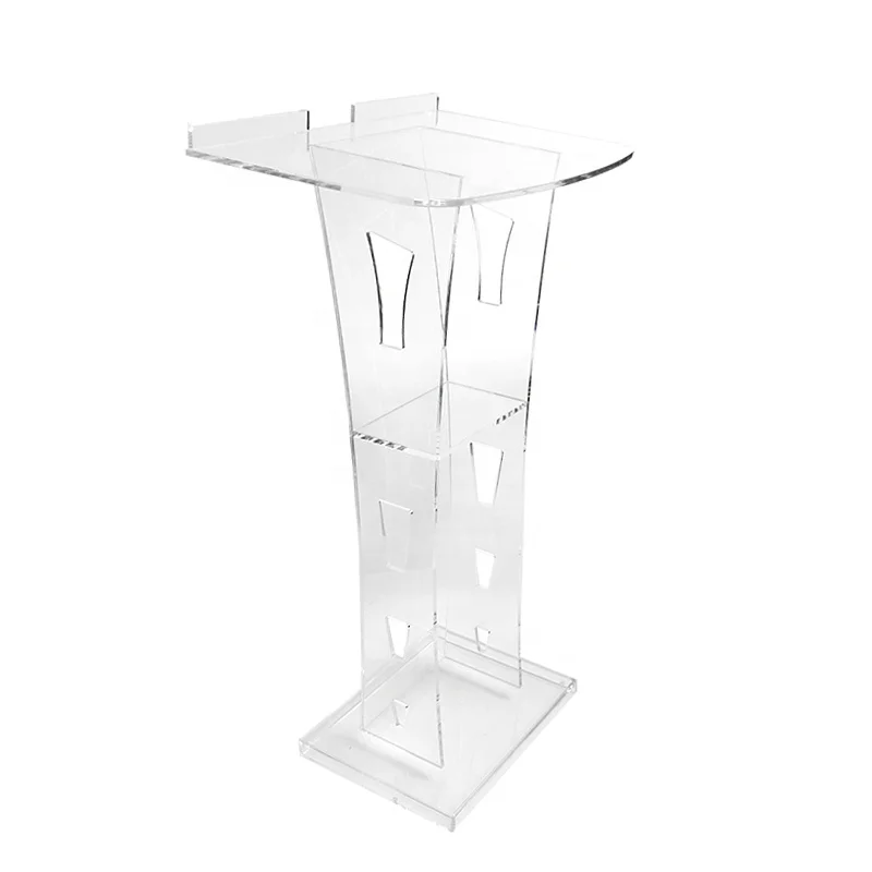 custom.Factory Price ModernDesign Other Commercial Furniture Church Transparent Acrylic Podium Pulpit Lectern