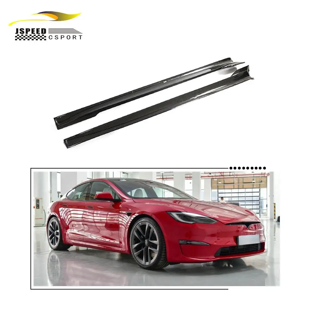 

Suitable for Tesla MODEL S Grid 2021 carbon fiber side skirt extension -2023