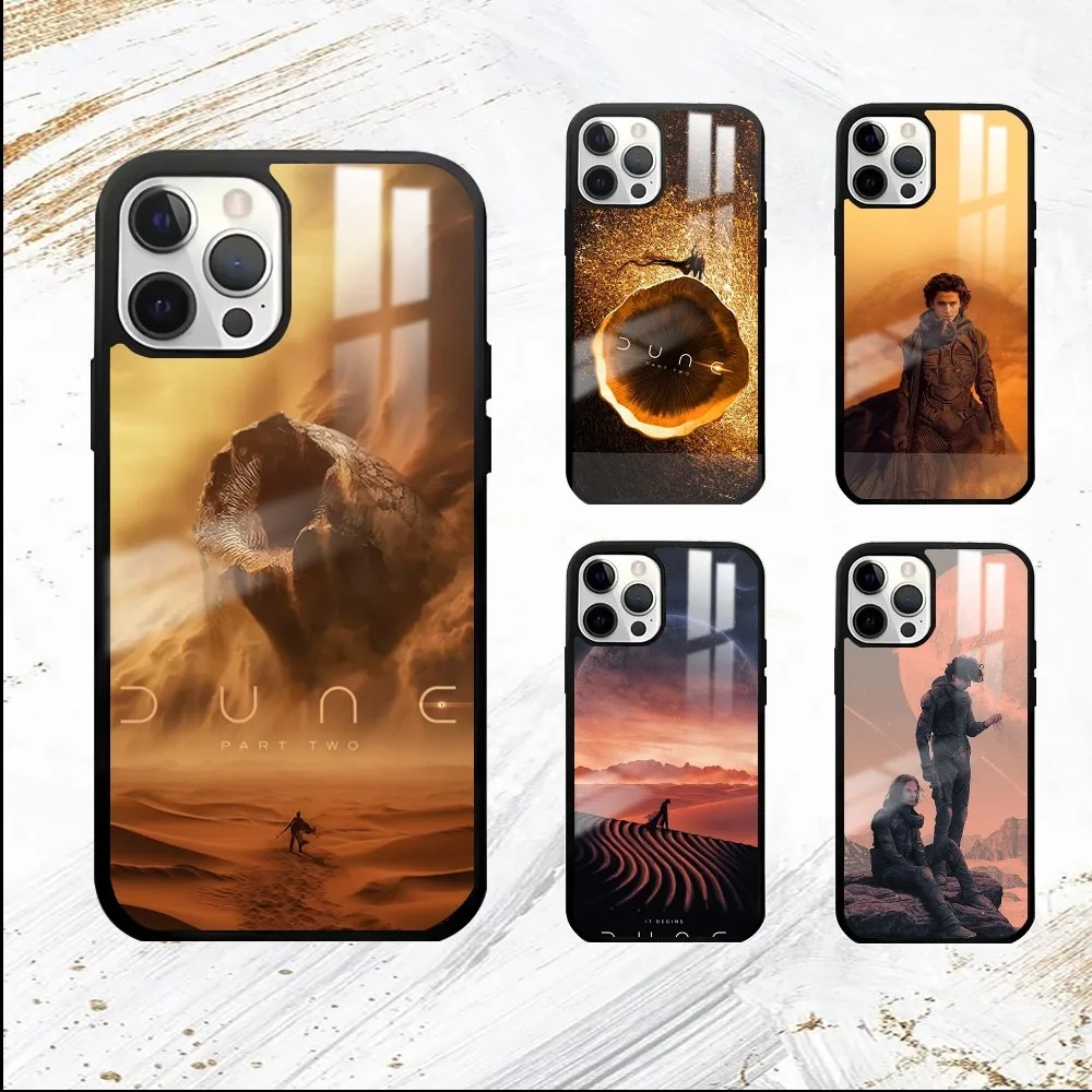 D-DUNE Movie Timothee Chalamet Phone Case For iPhone 16 15 14 13 12 11 Pro Max Plus Mini PC Fashion mirror phone case