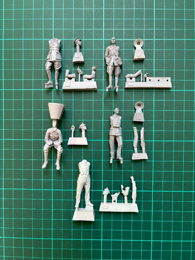1/35 Resin figure unpainted model Kit, military theme, British tank soldiers (5 people) unassembled and unpainted GK