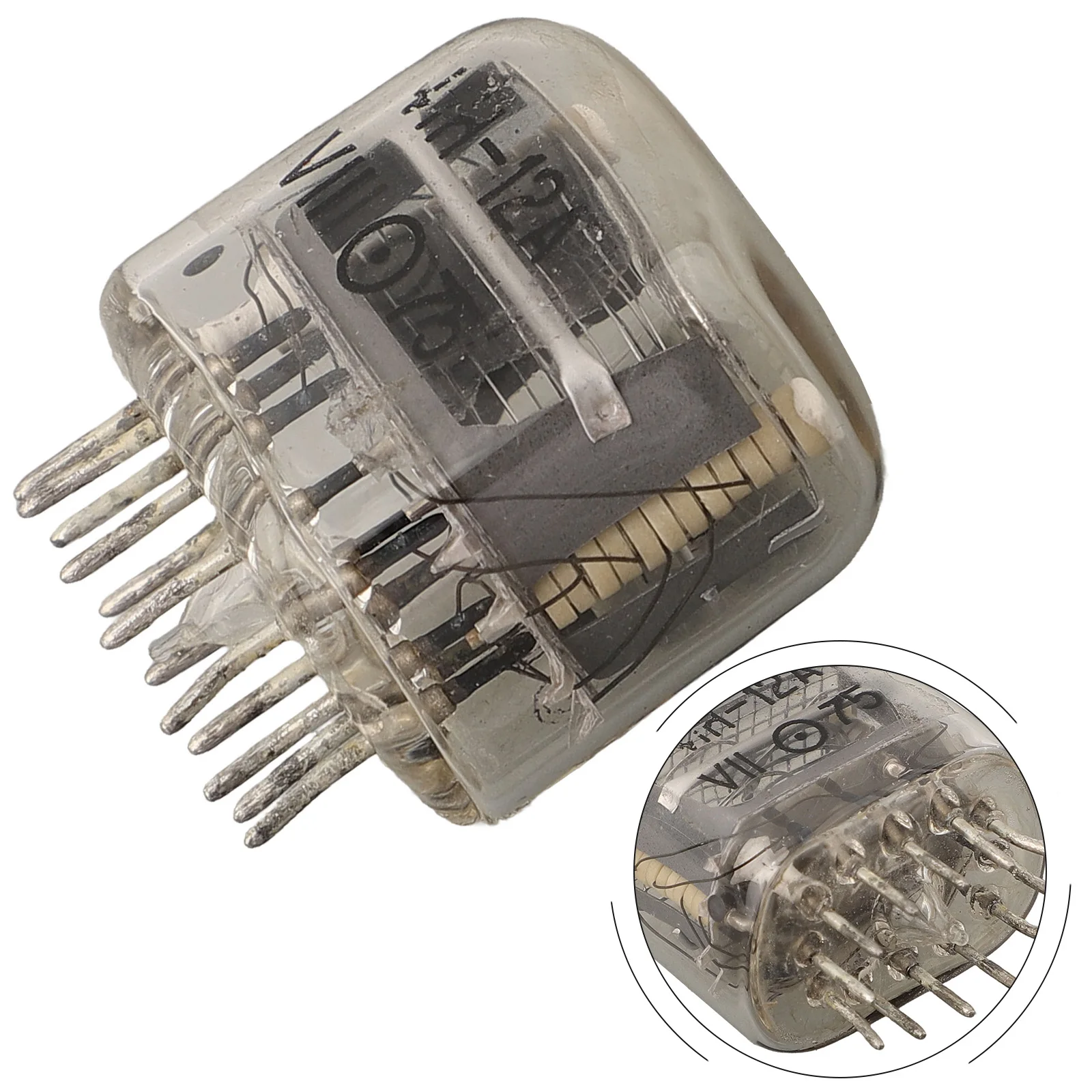 أنبوب رقمي أنابيب NIXIE مصنوعة من جودة عالية V X مم كاثود بارد X X مم أنبوب رقمي زجاجي ساعات معدنية MA جديد