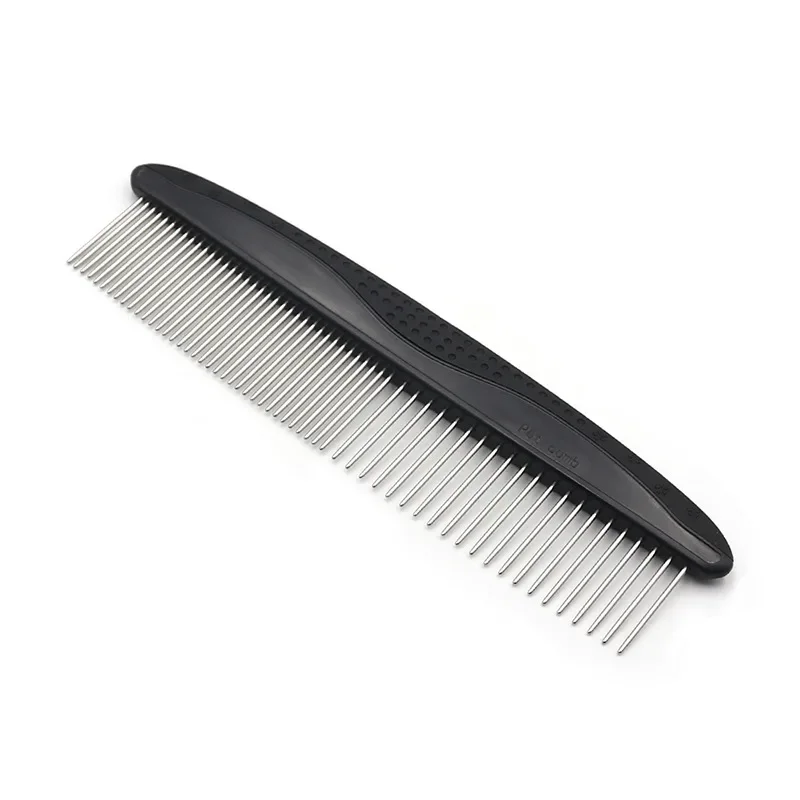 New Pet Comb Stainless Steel  Dense Double Teeth Open Knot Comb Cat and Dog Hair Removal  Beauty Comb Pet Supplies